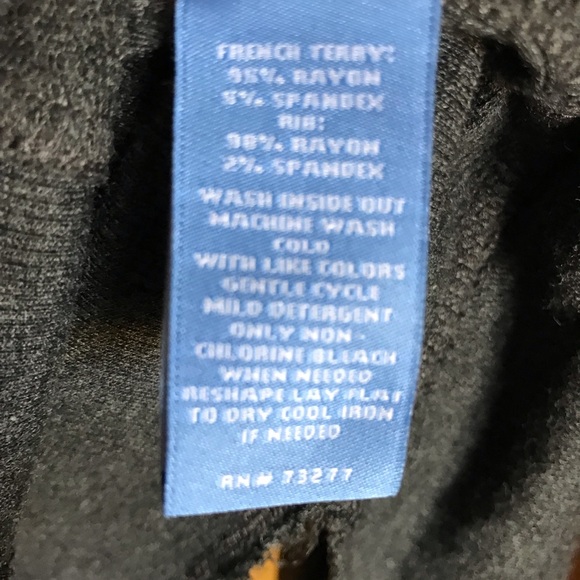 Simply Vera Wang Simply Breathe Dark Grey Long Sleeve Top L - Picture 6 of 6